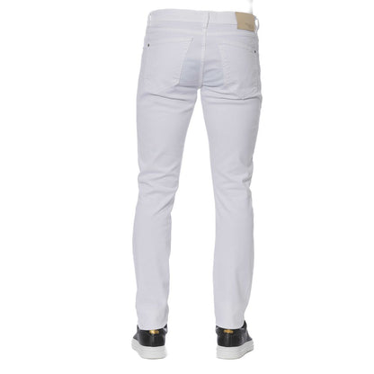 Trussardi Jeans Weiße Baumwolle Herren Jeans