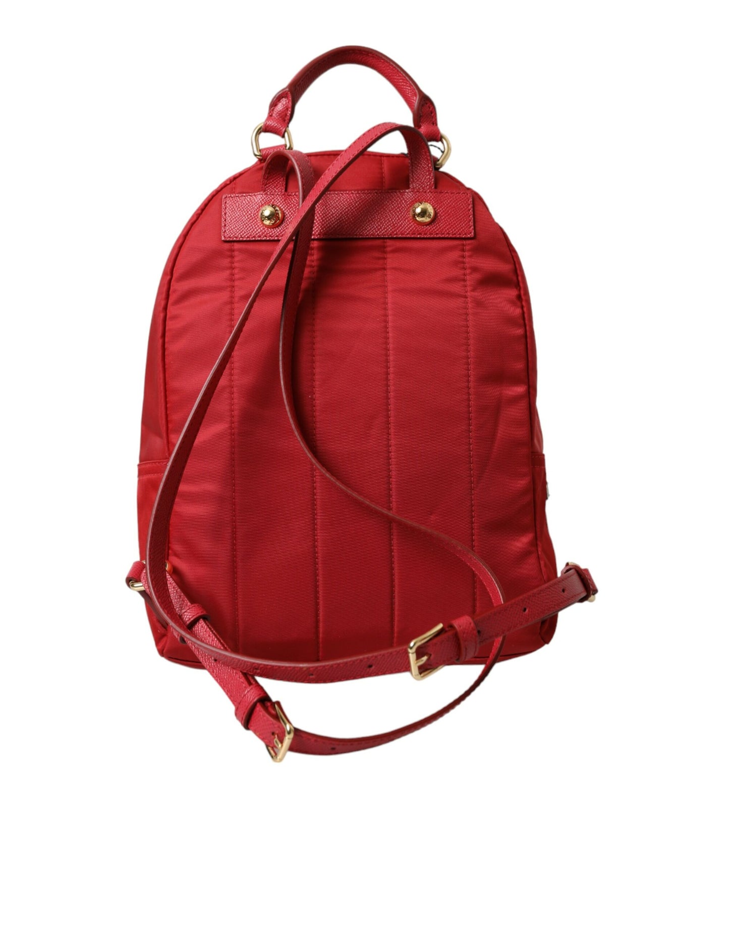 Dolce &amp; Gabbana Roter #DGFAMILY Verzierter Rucksack VULCANO Tasche