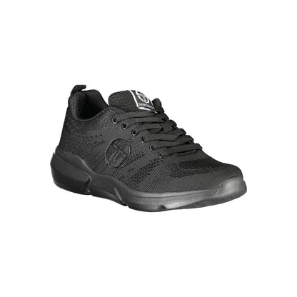 Sergio Tacchini – Elegante schwarze Schnür-Sneaker mit Kontrastdetails