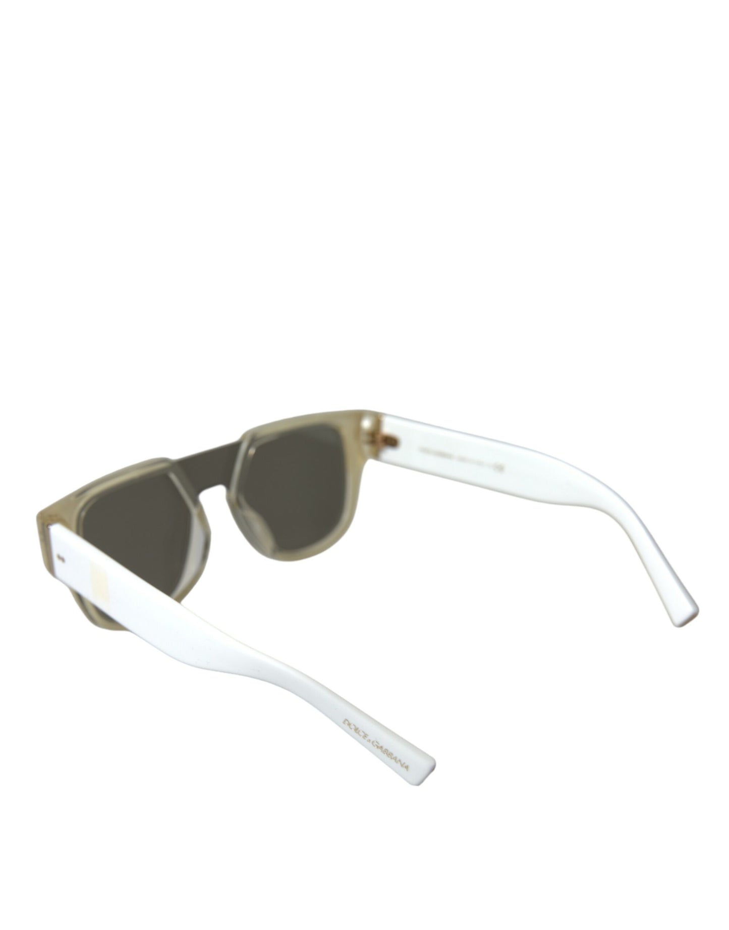 Dolce & Gabbana White Acetate Mirror Lenses DG4356 Sunglasses