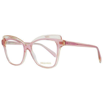 Emilio Pucci Pinkfarbene Kunststoffbrille (Gestell)