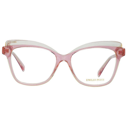 Emilio Pucci Pinkfarbene Kunststoffbrille (Gestell)