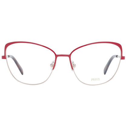Emilio Pucci Rote Metallbrille (Gestell)