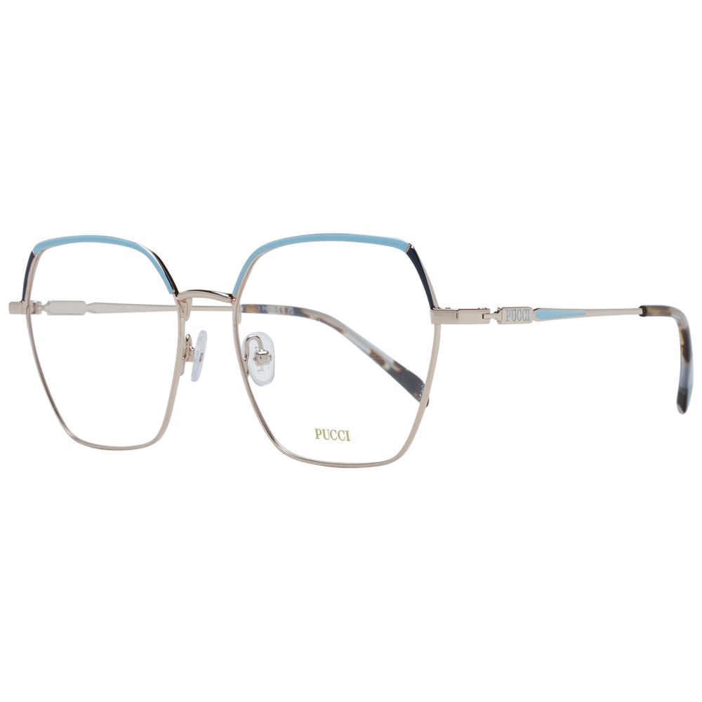 Emilio Pucci Goldfarbene Metallbrille (Gestell)