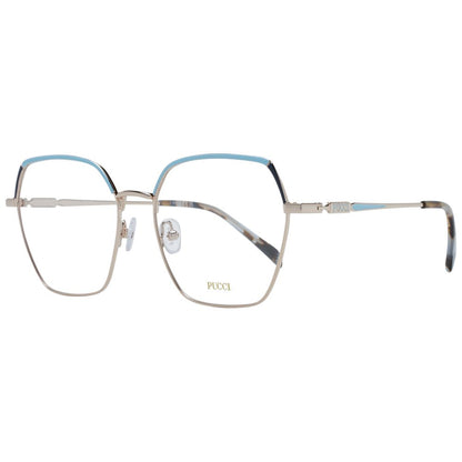 Emilio Pucci Goldfarbene Metallbrille (Gestell)