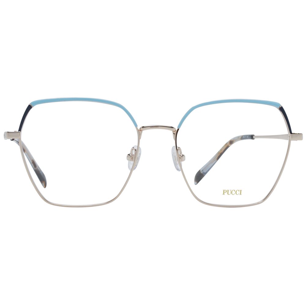 Emilio Pucci Goldfarbene Metallbrille (Gestell)
