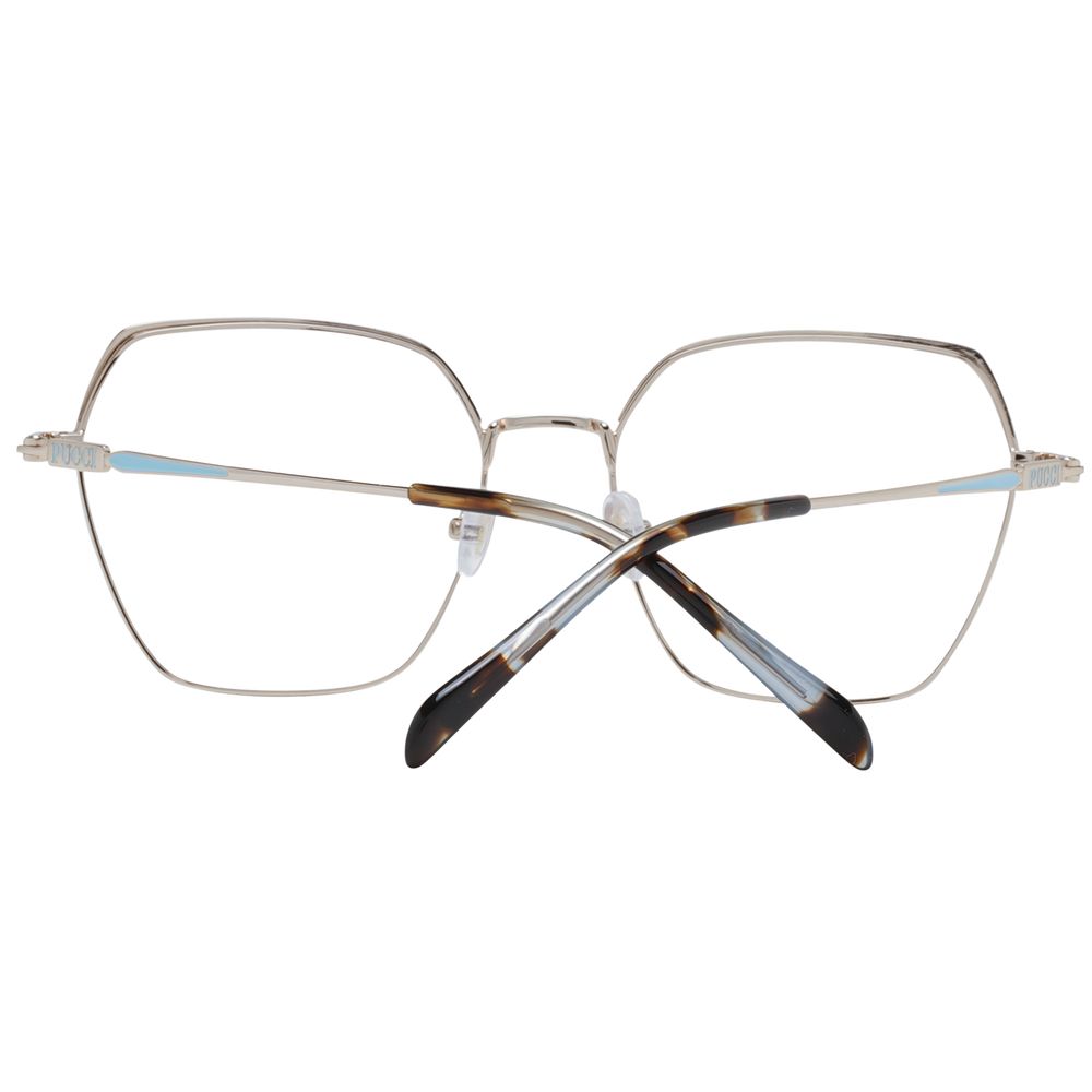 Emilio Pucci Goldfarbene Metallbrille (Gestell)