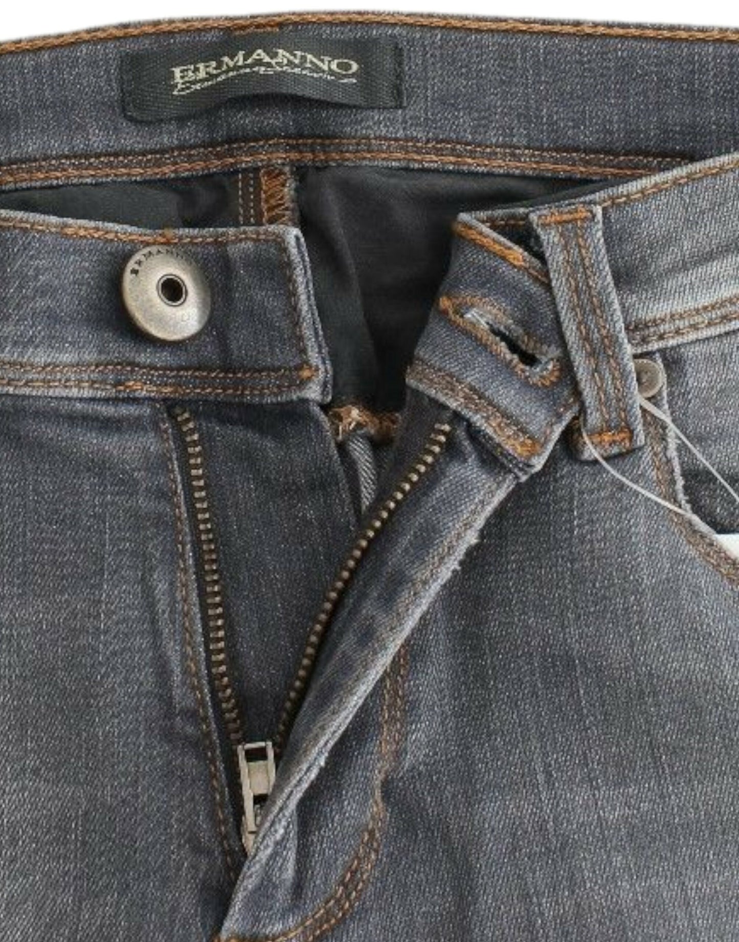 Ermanno Scervino Grau Slim Jeans Denim Hose Skinny Leg Stretch