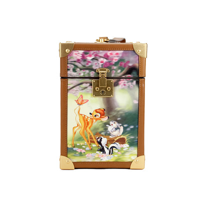 Kate Spade Disney Bambi 3D-Kofferraum bedruckte PVC-Clutch-Handtasche mit Tragegriff