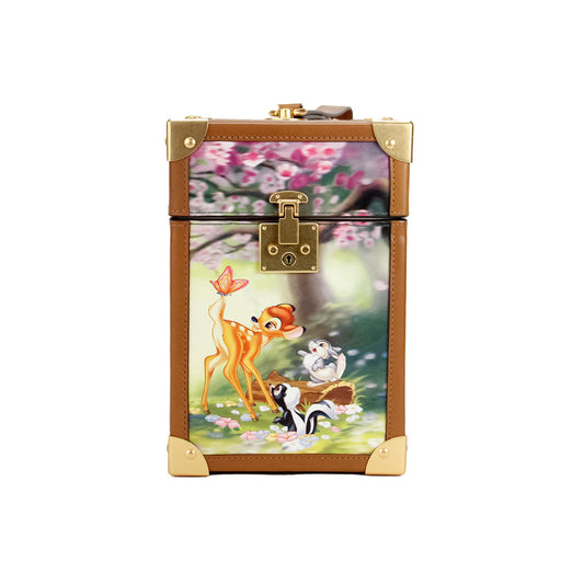 Kate Spade Disney Bambi 3D-Kofferraum bedruckte PVC-Clutch-Handtasche mit Tragegriff