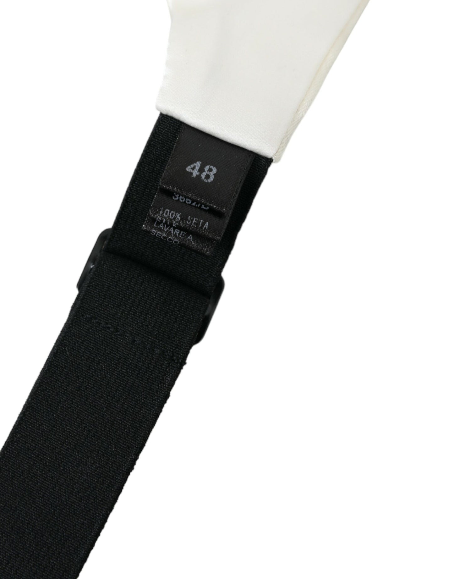 Dolce &amp; Gabbana Weißer Herren-Kummerbund mit breitem Seidengürtel