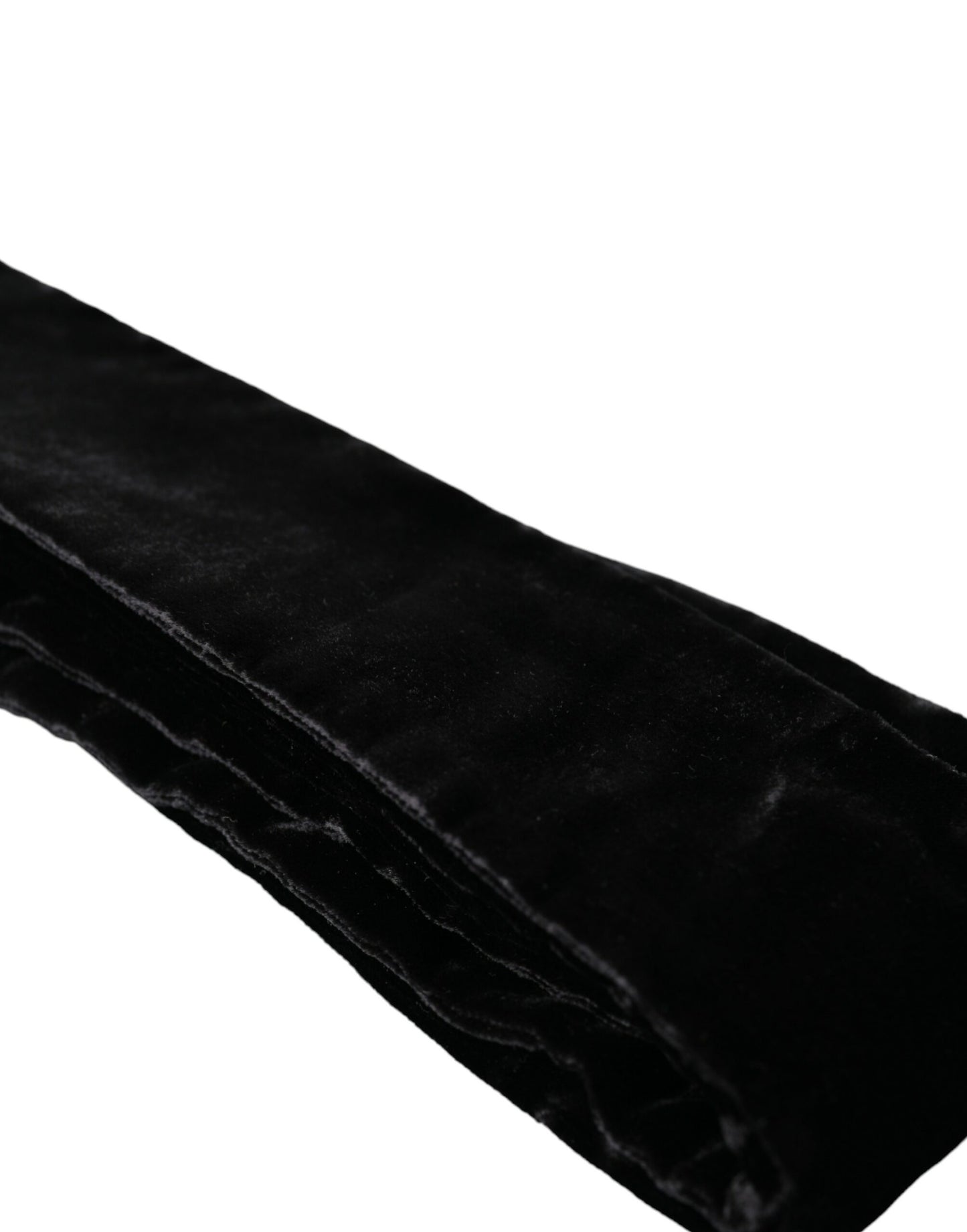 حزام نسائي من دولتشي آند غابانا أسود من الفيسكوز عريض الخصر