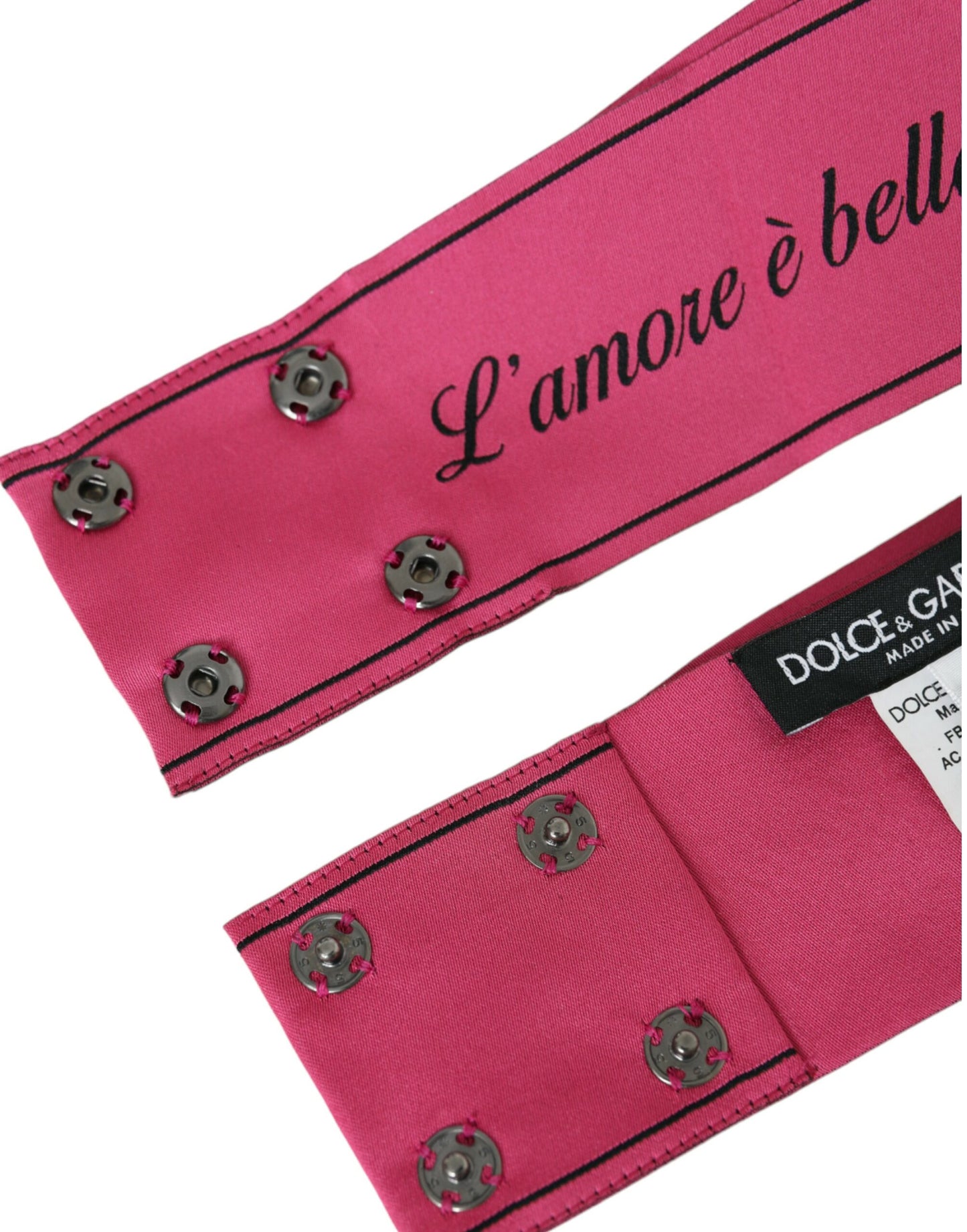 Dolce &amp; Gabbana Rosa L'Amore E'Bellezza Taillengürtel