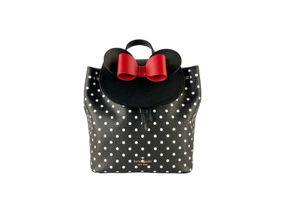 Kate Spade Disney Minnie Mouse Mittelgroßer Lederrucksack Büchertasche