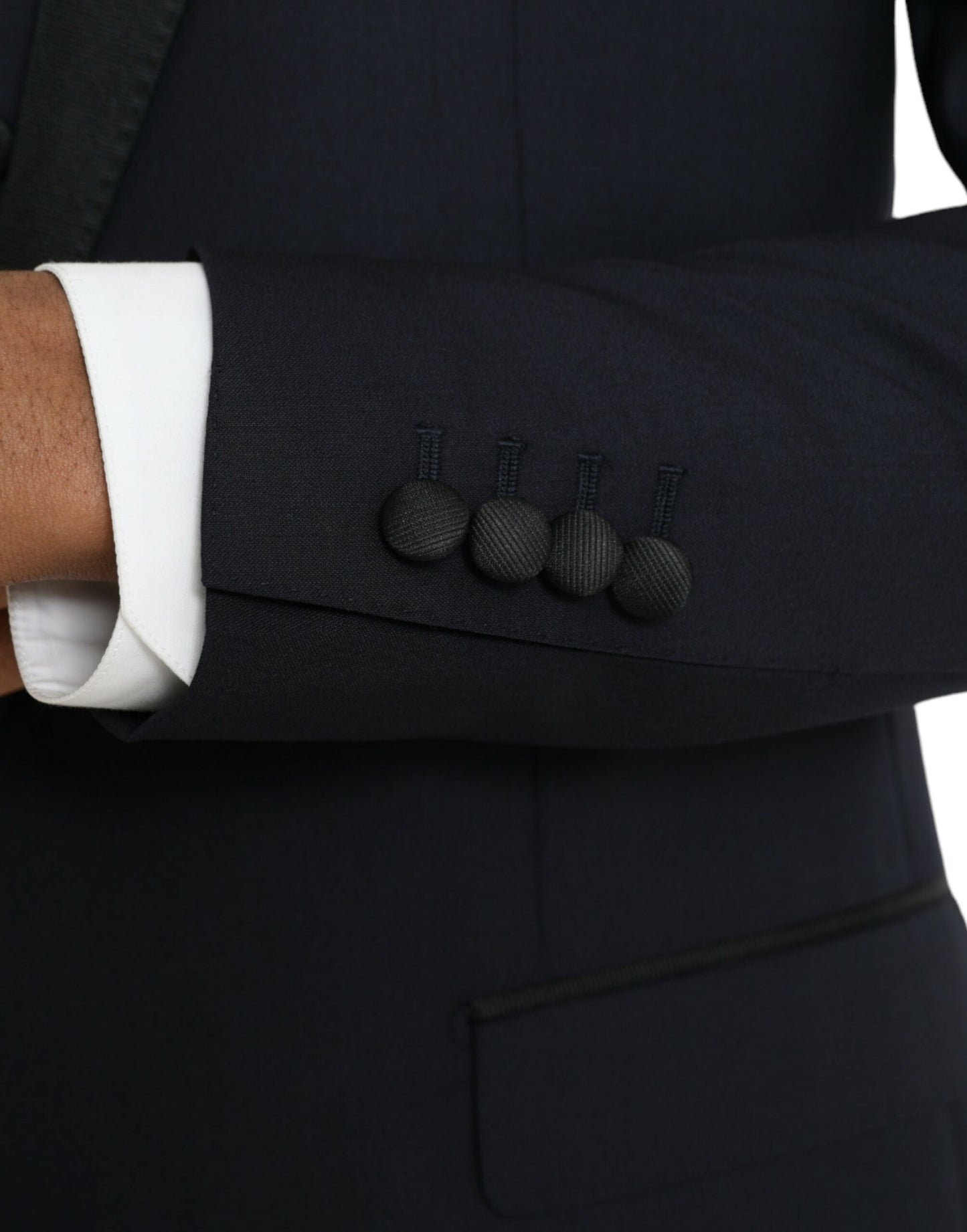 Dolce &amp; Gabbana – Dunkelblauer MARTINI-Anzug aus Wolle, dreiteilig