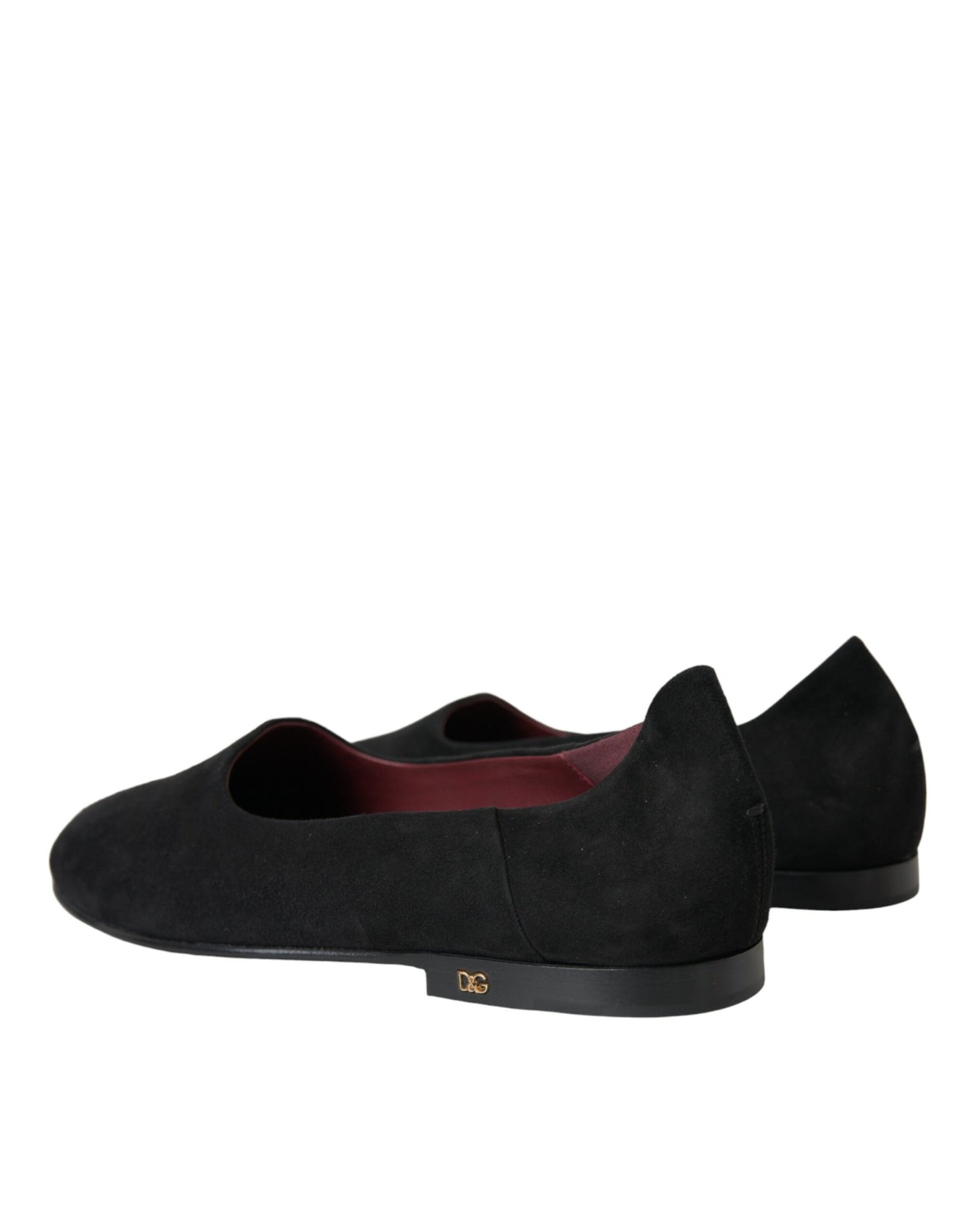 Dolce &amp; Gabbana – Schwarze Wildleder-Loafer, formelle Kleider, Slipper