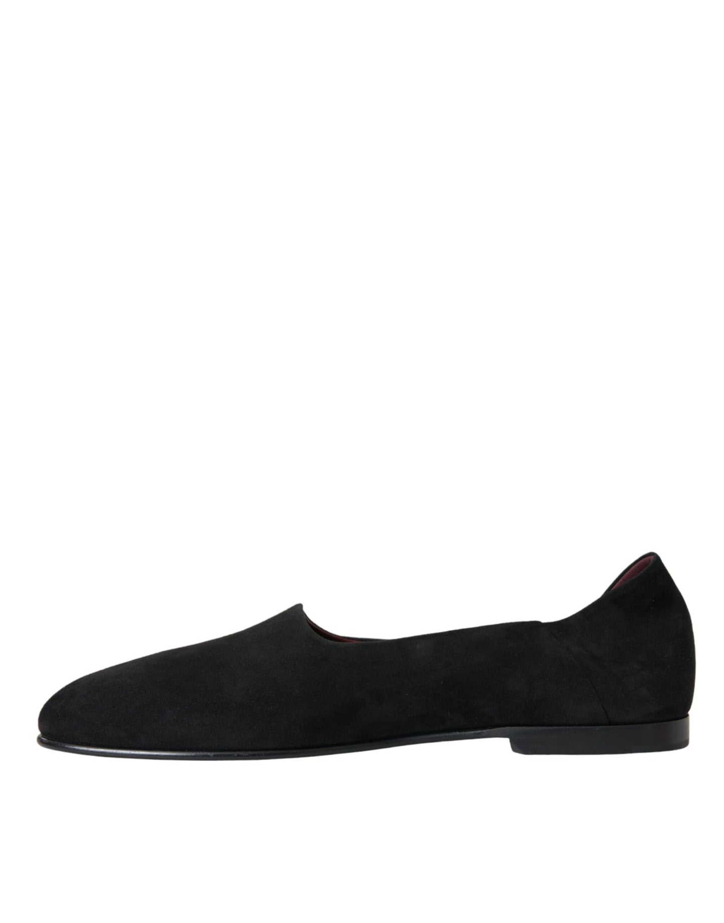 Dolce &amp; Gabbana – Schwarze Wildleder-Loafer, formelle Kleider, Slipper