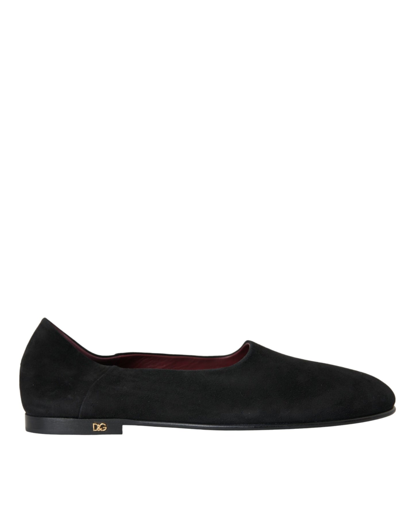Dolce &amp; Gabbana – Schwarze Wildleder-Loafer, formelle Kleider, Slipper