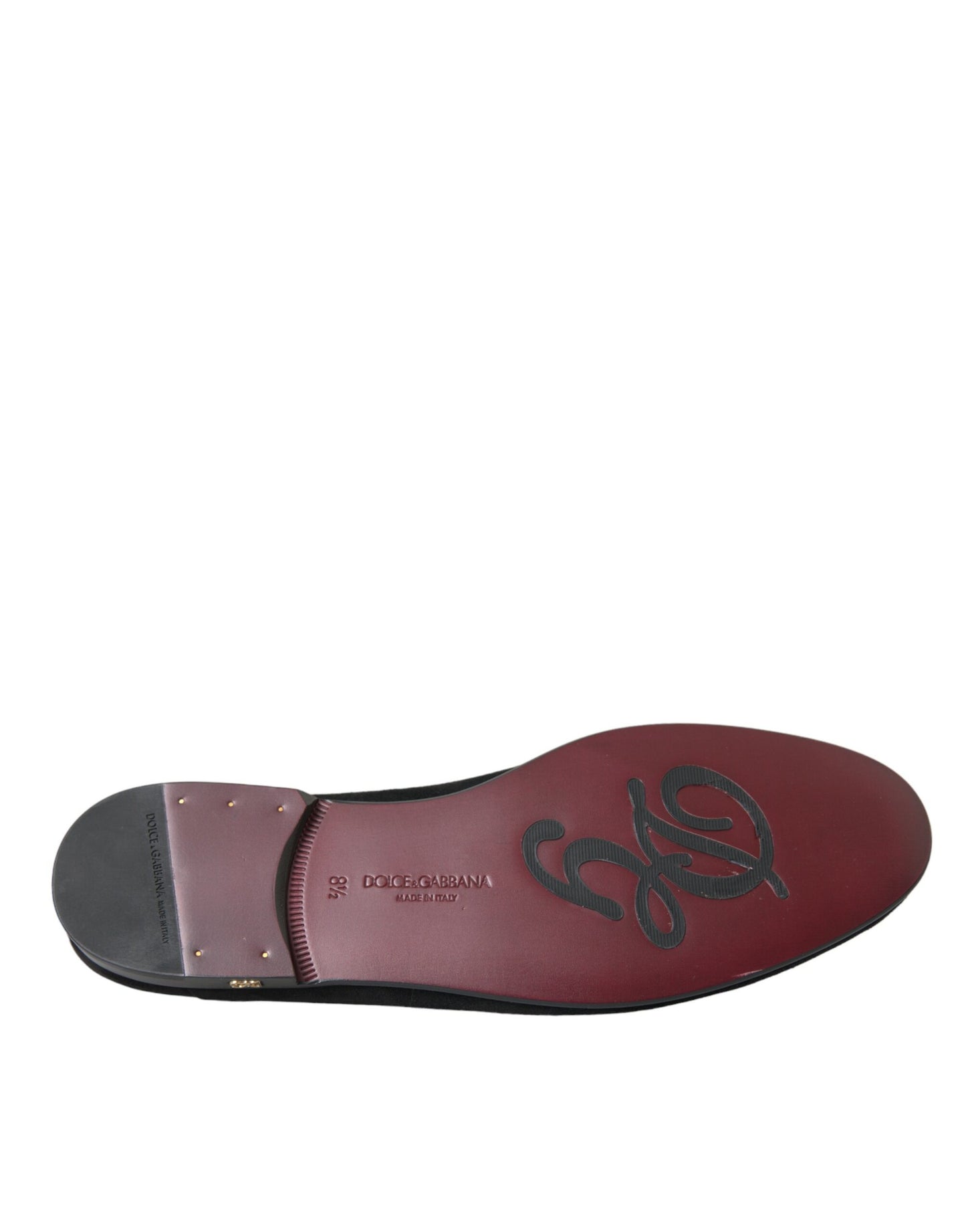 Dolce &amp; Gabbana – Schwarze Wildleder-Loafer, formelle Kleider, Slipper