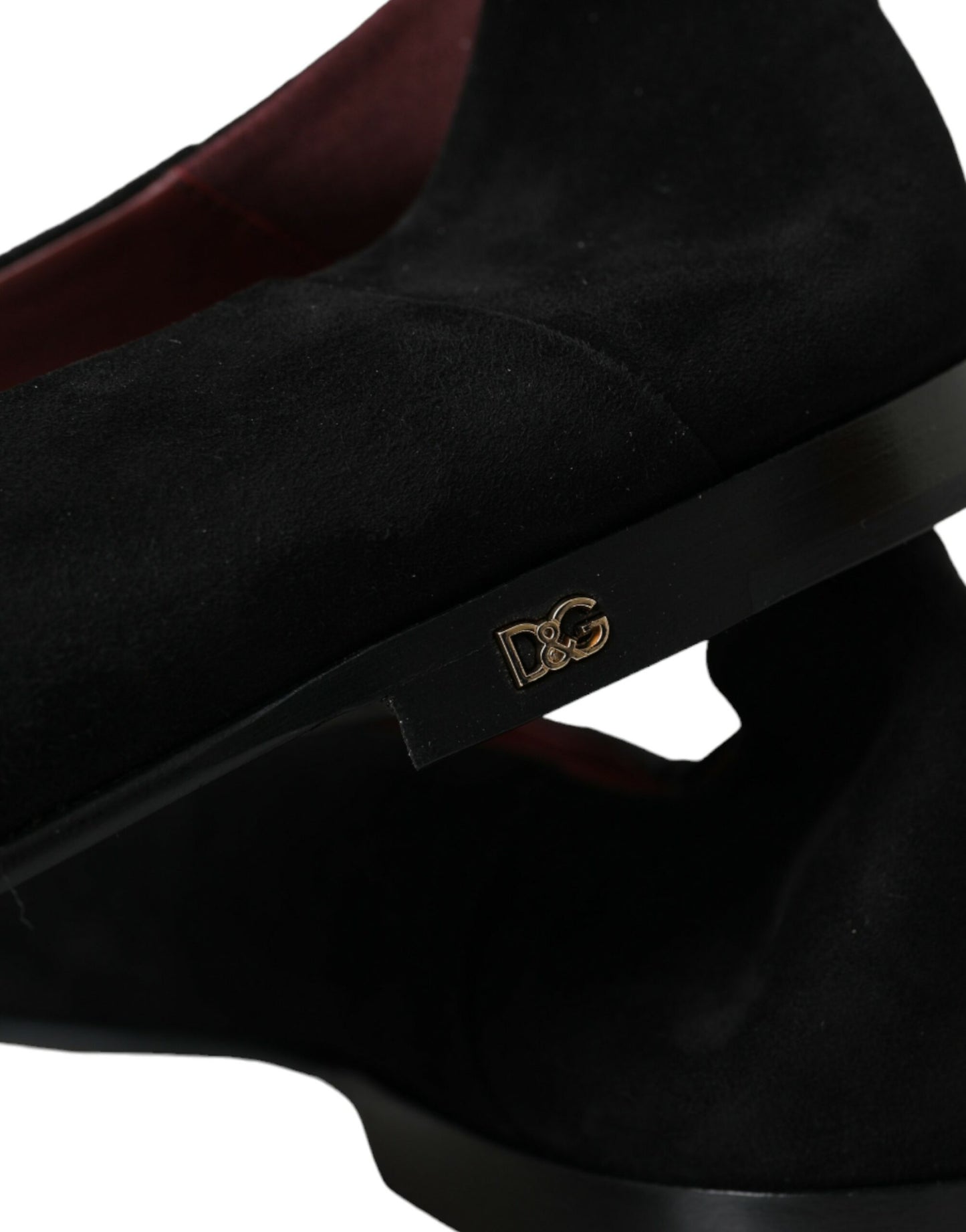 Dolce &amp; Gabbana – Schwarze Wildleder-Loafer, formelle Kleider, Slipper