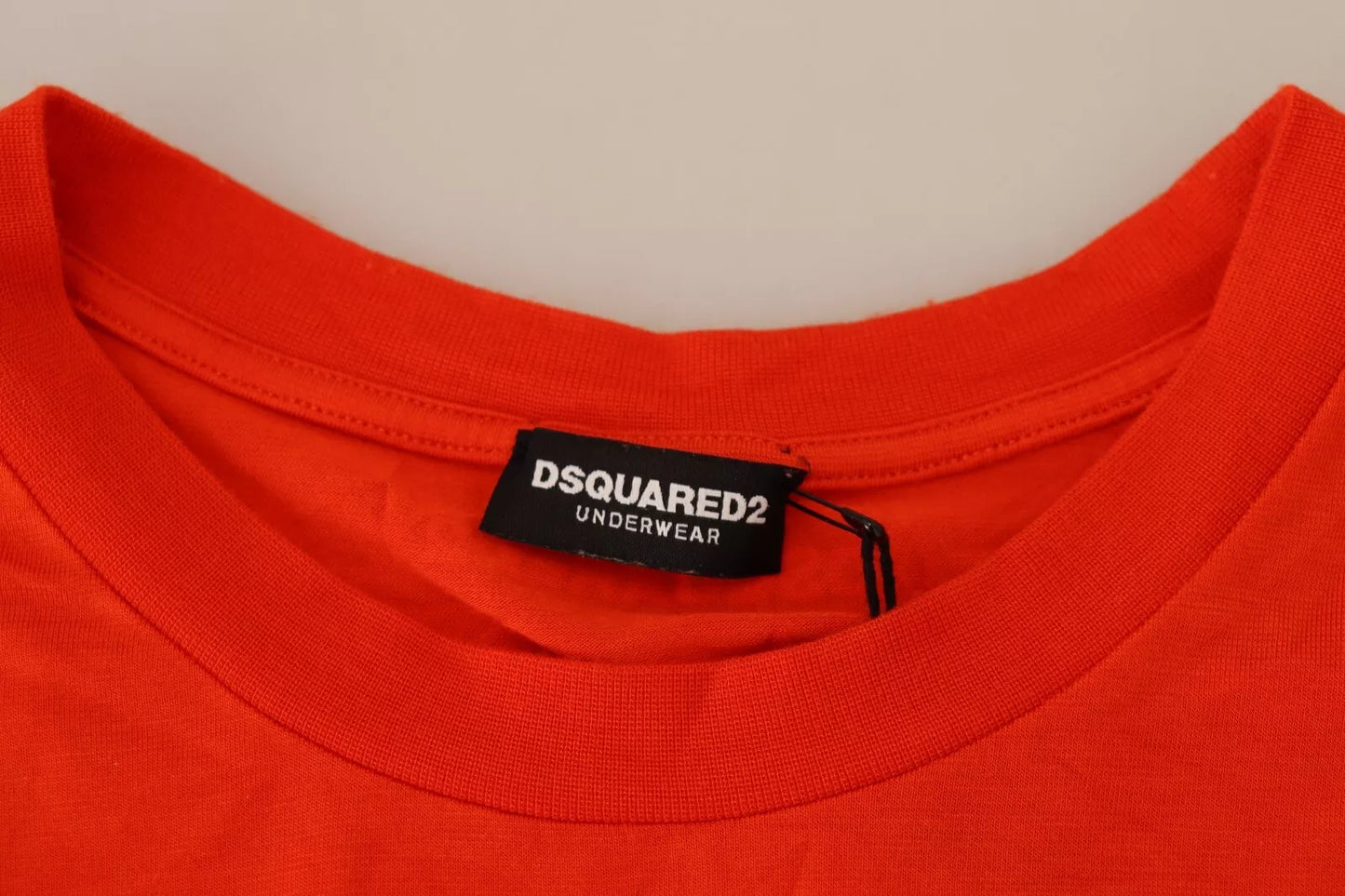 Dsquared² – Oranges Modal-T-Shirt mit Rundhalsausschnitt und kurzen Ärmeln