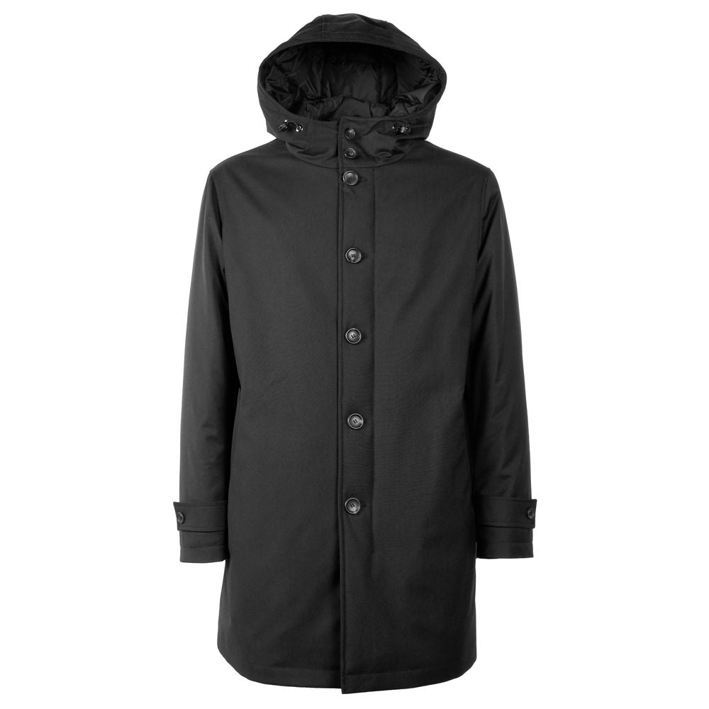 Schwarze Wolljacke für Herren, Made in Italy