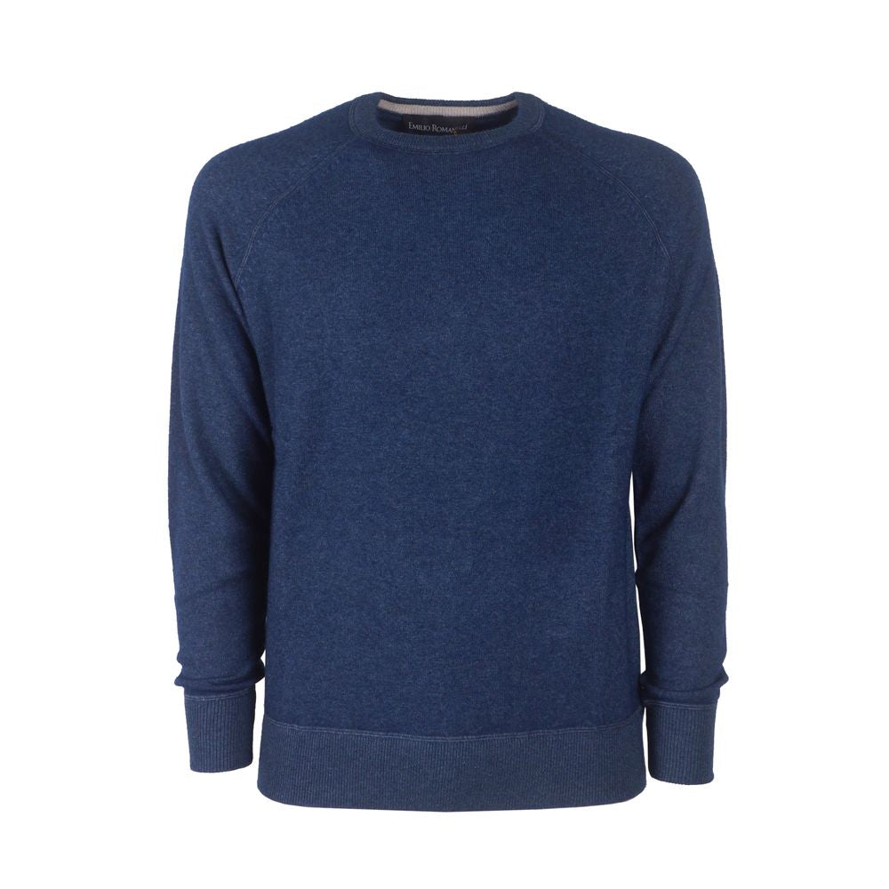 Blauer Herrenpullover aus Kaschmir von Emilio Romanelli