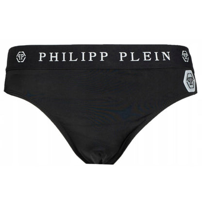 Philipp Plein Schwarze Polyamid-Bademode für Herren