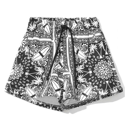 Comme Des Fuckdown Chic Monochrome Palms Baumwollshorts