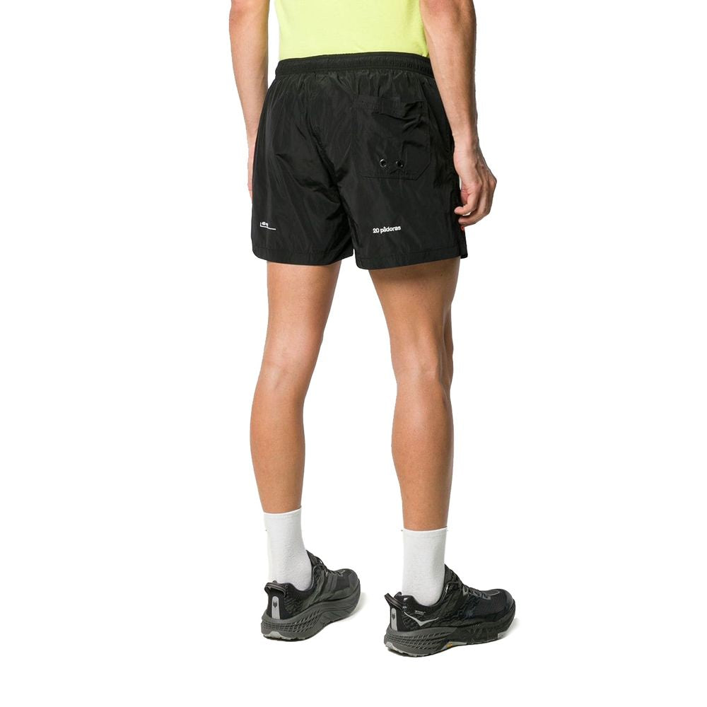 Marcelo Burlon Schwarze Polyamid-Bademode für Herren