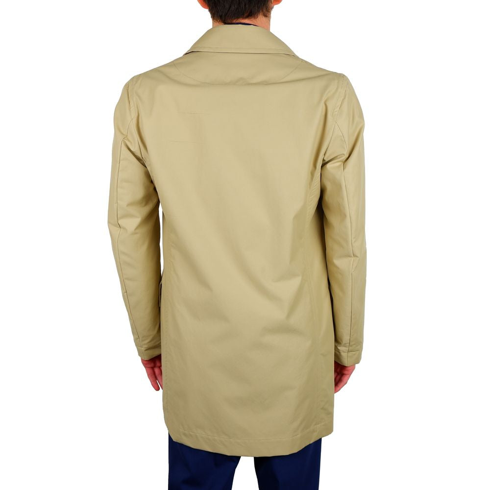 Aquascutum Beige Herren Trenchcoat aus Baumwolle