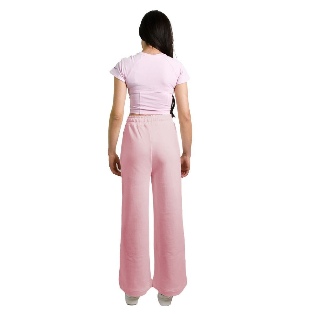 Hinnominate Rosa Palazzo-Hose aus Baumwolle für Damen