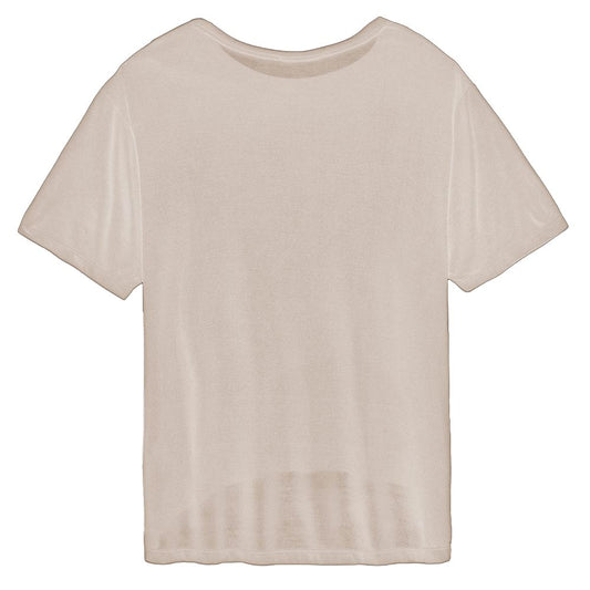 Hinnominate Beige Modal Damen T-Shirt