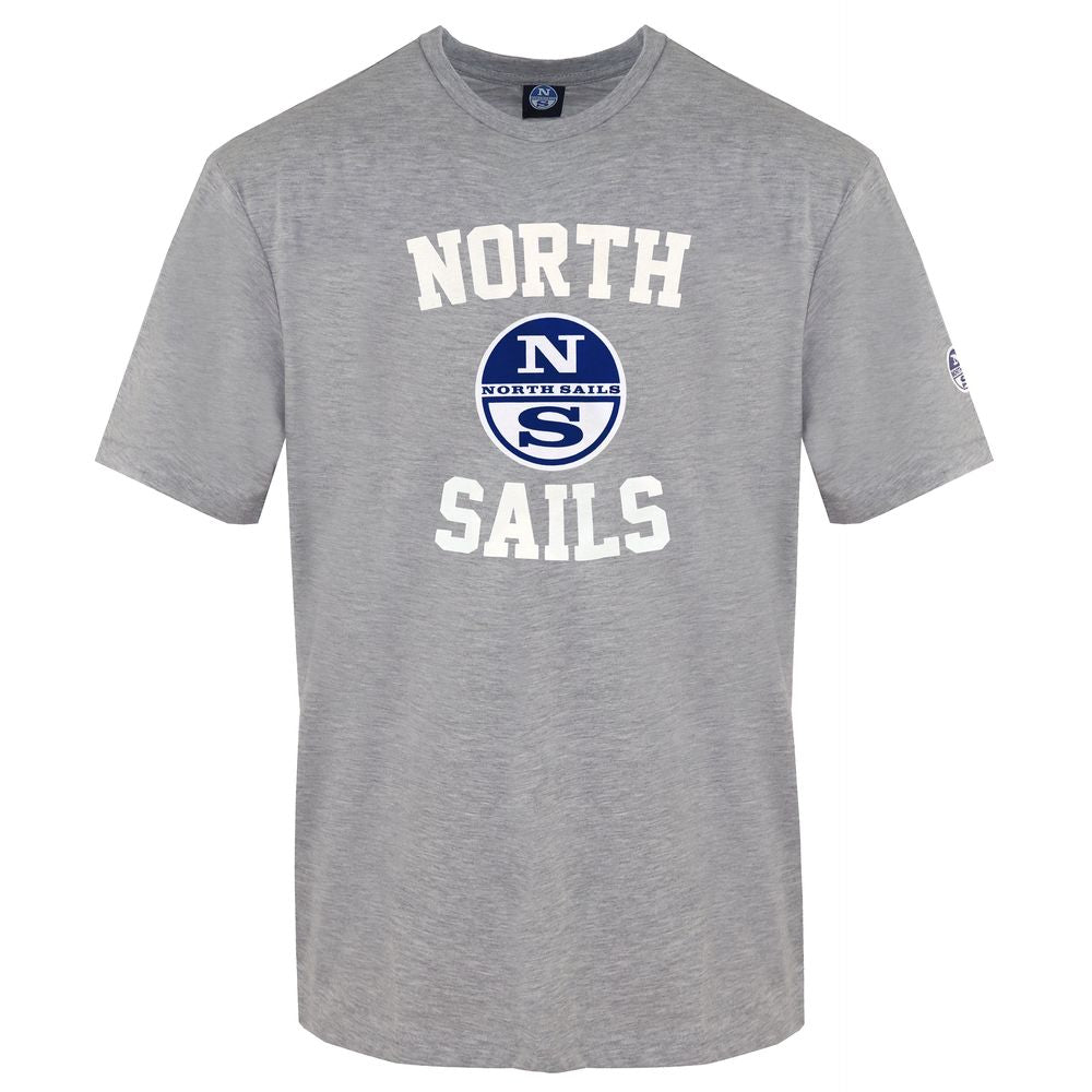 North Sails Herren T-Shirt aus grauer Baumwolle