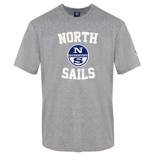 North Sails Herren T-Shirt aus grauer Baumwolle