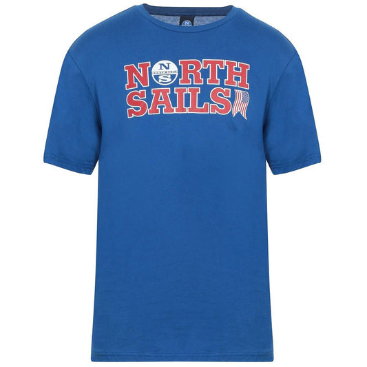 North Sails Herren T-Shirt aus hellblauer Baumwolle