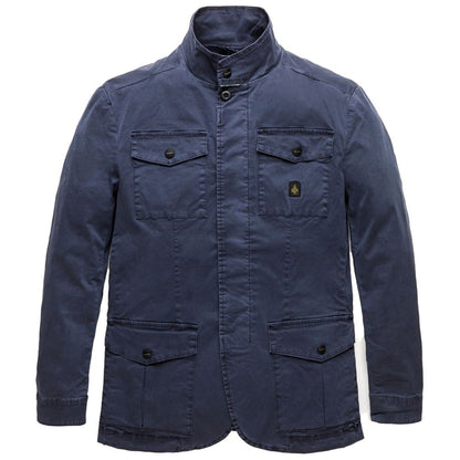 Refrigiwear Blue Cotton Men Jacket