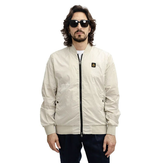 Refrigiwear Beige Nylon Herren Bomberjacke