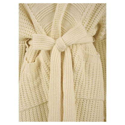 Hinnominate White Marabou Women Cardigan