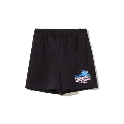 Comme Des Fuckdown – Schicke schwarze Baumwollshorts mit Seitentaschen