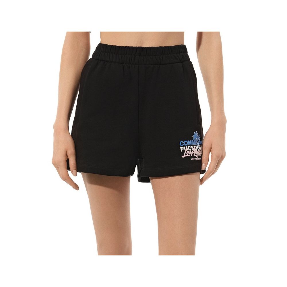 Comme Des Fuckdown – Schicke schwarze Baumwollshorts mit Seitentaschen
