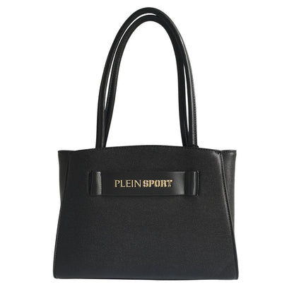 Plein Sport – Elegante schwarze Tragetasche mit drei Fächern