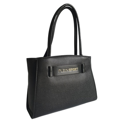 Plein Sport – Elegante schwarze Tragetasche mit drei Fächern