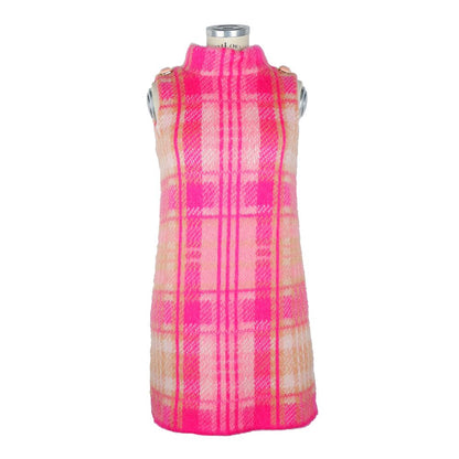 Elisabetta Franchi Fuchsia Marabou Damenkleid