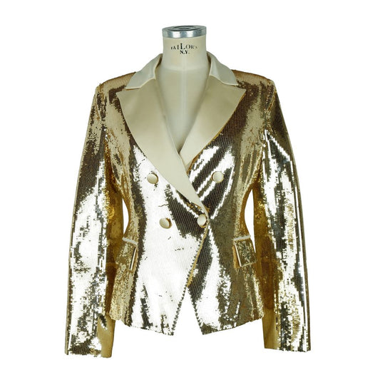 Elisabetta Franchi Gelber Polyester-Blazer für Damen