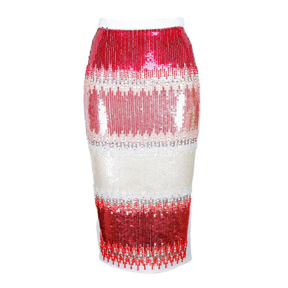 Elisabetta Franchi Weißer Polyester-Damenrock