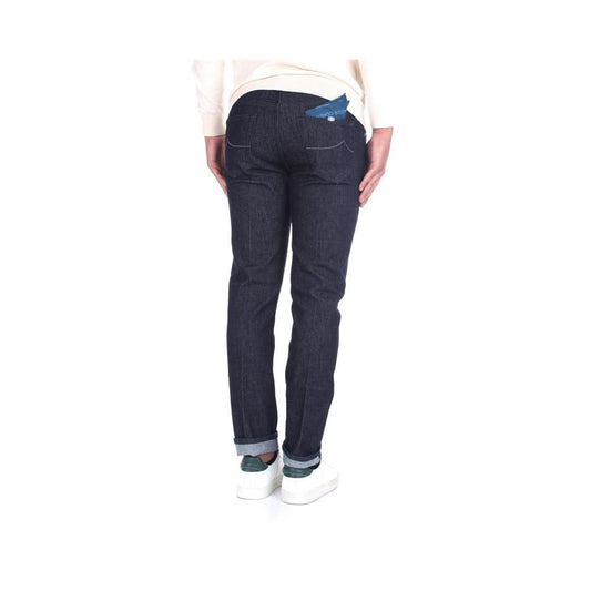 Jacob Cohen Blue Cotton Men Jeans