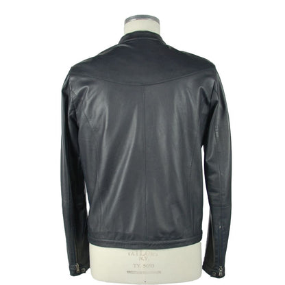 Emilio Romanelli Herrenjacke aus blauem Leder