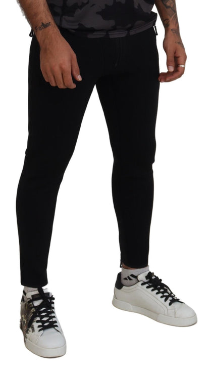 Dsquared² – Slim Fit-Hose aus Polyamid mit Logo-Print hinten