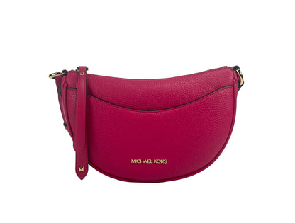Michael Kors Dover – Kleine Umhängetasche mit Halbmond-Motiv in Rosa
